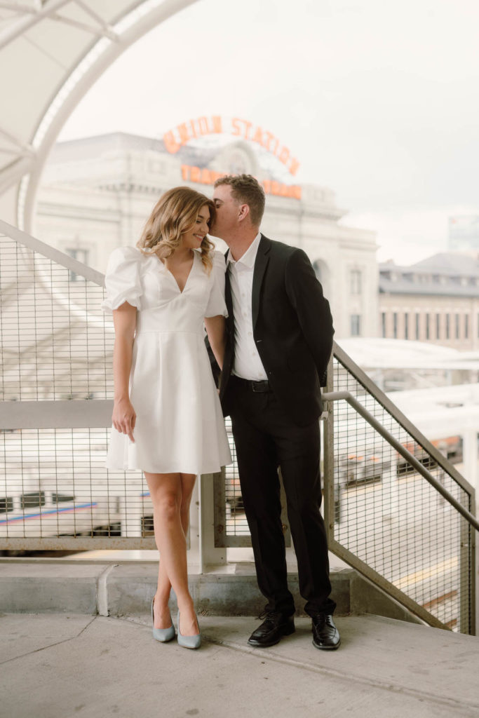downtown engagement session